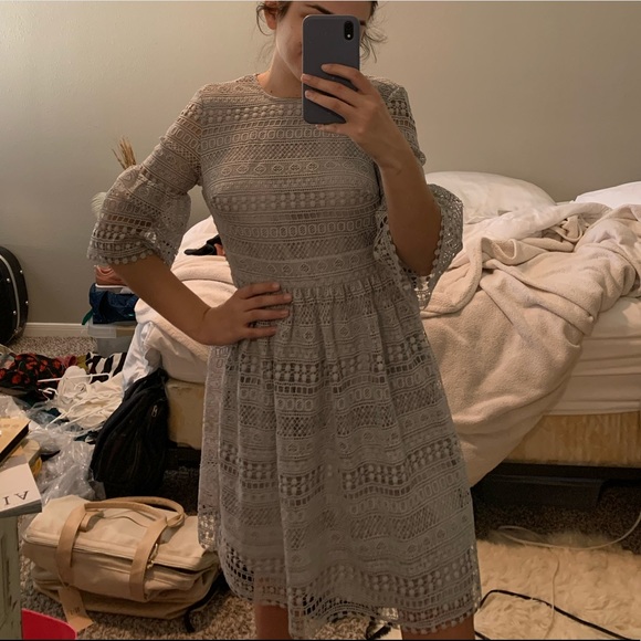 Blue/Grey ModCloth Dress - Picture 3 of 5
